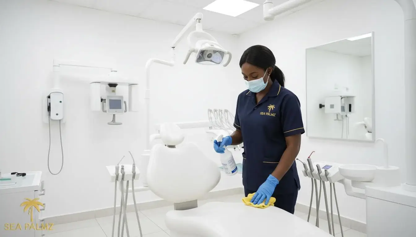 Clinic Cleaning service in Dubai by Sea Palmz team
